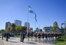 A 213 años de la creación del Himno Nacional, se realizó un emotivo acto para la comunidad en Tigre centro