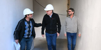 Fortalecimiento cultural: Julio Zamora recorrió el futuro Teatro Municipal de El Talar
