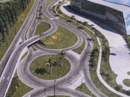 Julio Zamora monitoreó el avance del nuevo puente sobre Camino Bancalari-Benavídez que mejorará la circulación vehicular
