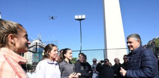 La cancha de pádel más porteña del mundo: una exhibición en el Obelisco marcó el comienzo del Premier Pádel P1 de la Ciudad