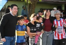 Nardini inauguró la primera etapa de pavimentación en el Barrio Primaveral