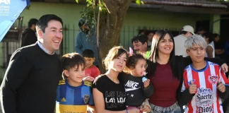 Nardini inauguró la primera etapa de pavimentación en el Barrio Primaveral