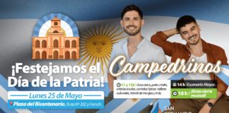 San Fernando festejará el 25 de Mayo con “Campedrinos” y un acto cívico