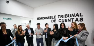 Nardini y Thea inauguraron la nueva sede del Tribunal de Cuentas en Los Polvorines