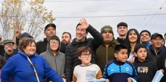 Nardini inauguró cinco nuevas cuadras en el barrio Rodríguez