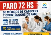 PAMI: médicos de cabecera y odontólogos inician un paro de 72 horas
