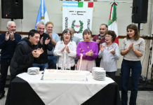 Julio Zamora acompañó la celebración del 148° aniversario de la Sociedad Italiana de Tigre