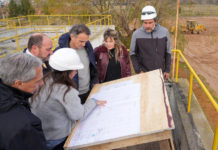 Katopodis recorrió la Planta Depuradora de Líquidos Cloacales en Ranchos