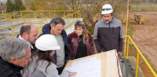 Katopodis recorrió la Planta Depuradora de Líquidos Cloacales en Ranchos