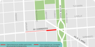 Cortes y desvíos por evento este fin de semana