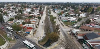 Nardini habilitó las obras de repavimentación integral de la calle Hooke