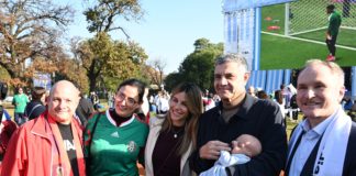 La Ciudad inauguró el Fan Fest del Mundial en Palermo con los embajadores de los países anfitriones