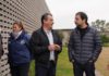 Fernando Moreira recorrió la obra del nuevo Centro Juvenil Municipal de Barrio Independencia