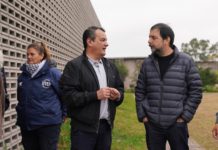 Fernando Moreira recorrió la obra del nuevo Centro Juvenil Municipal de Barrio Independencia