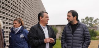 Fernando Moreira recorrió la obra del nuevo Centro Juvenil Municipal de Barrio Independencia