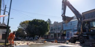 Avanza el Plan de Reparación de Calles y Veredas con obras sobre Blanco Encalada