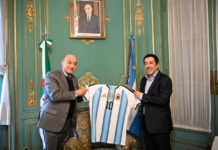 Nardini se reunió con el embajador de Argelia
