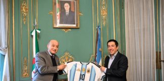 Nardini se reunió con el embajador de Argelia