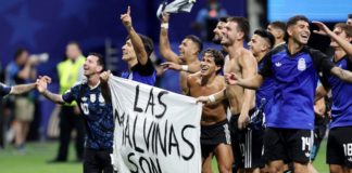 Galmarini propone declarar ciudadanos ilustres a los jugadores de la Selección y destaca que “le mostraron al mundo que no renunciamos a Malvinas”