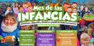 Nueva programación del “Mes de las Infancias” con shows y juegos en plazas de San Fernando
