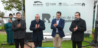 Julio Zamora firmó el convenio “Camino de la Reconquista” junto a los municipios de San Martín, San Isidro y Vicente López