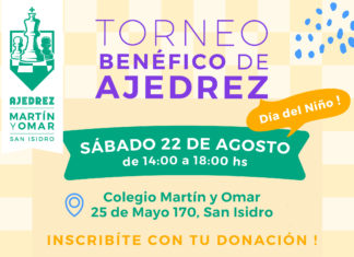El Colegio Martín y Omar organiza un Torneo de Ajedrez solidario a beneficio de la Fundación COR