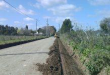Comienza la pavimentación de la calle Juan B. Justo en Matheu