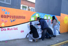 En el HDI «Valentín Nores» de Tigre se realizó un mural participativo por la prevención del suicidio adolescente