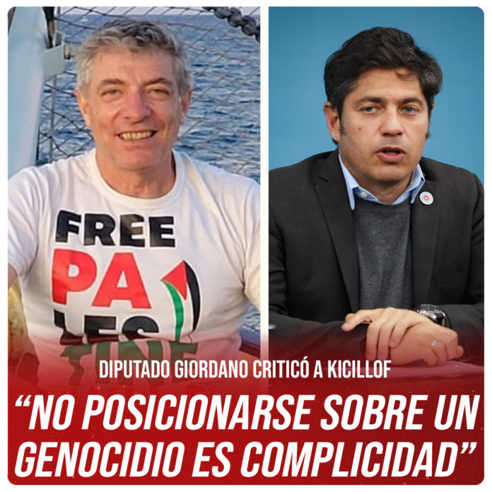 Diputado Giordano criticó a Kicillof