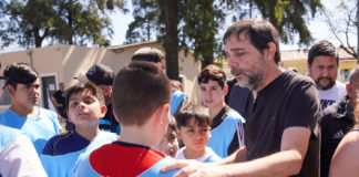 Fernando Moreira inauguró el nuevo espacio multideportivo del Parque José Hernández