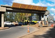 Avanza la construcción del puente sobre el Camino Benavídez-Bancalari para mejorar la circulación de los vecinos del Municipio de Tigre