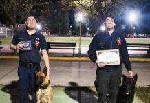 Los Bomberos de la Ciudad participaron de una evaluación cinotécnica en Santiago del Estero