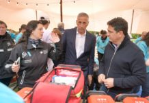 Marinucci entregó desfibriladores y encabezó una capacitación de primeros auxilios para agentes de seguridad vial instalados en las rutas bonaerenses