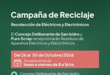 El Concejo Deliberante de San Isidro impulsa una campaña de recolección de residuos eléctricos y electrónicos