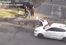 Un ciclista fue embestido violentamente por un automóvil en Don Torcuato: se encuentra fuera de peligro